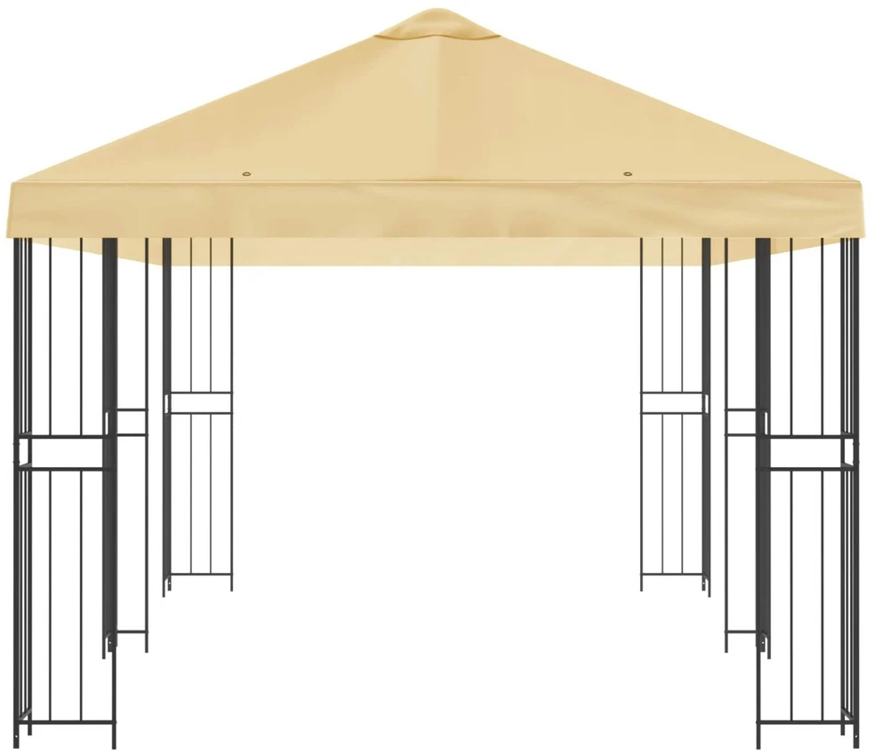 Sodo Paviljonas 6 x 3 m Kreminė Poliesteris ir plienas 190 gsm