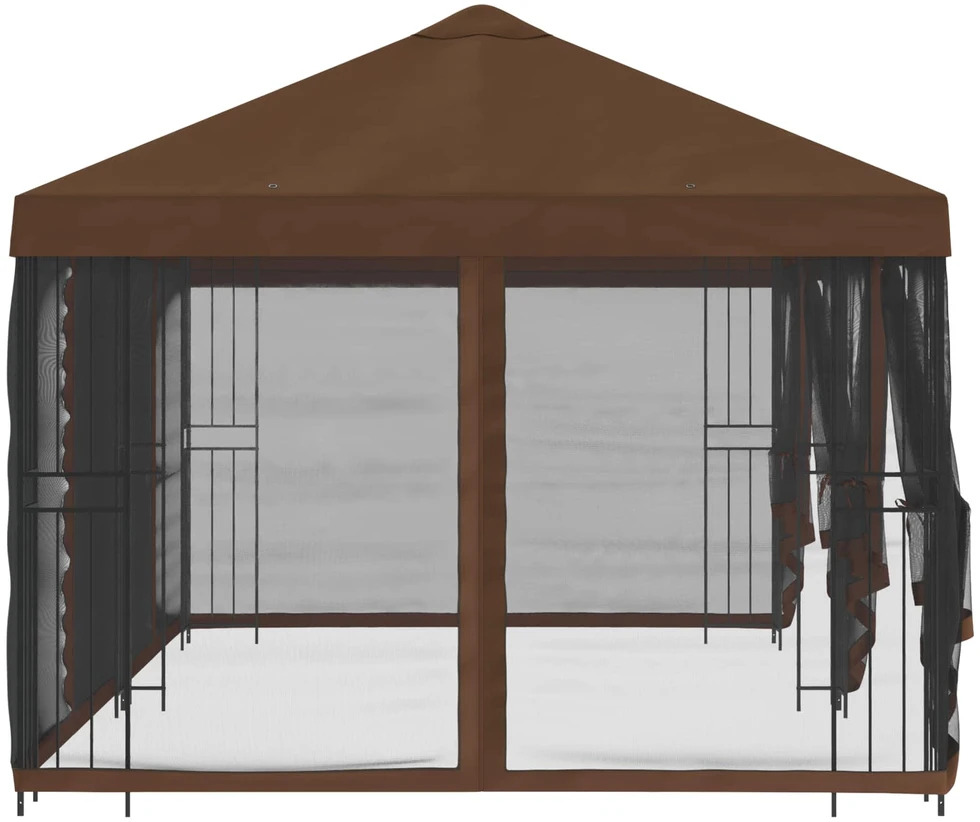 Paviljonas su šoninėmis sienelėmis 6 x 3 m Ruda