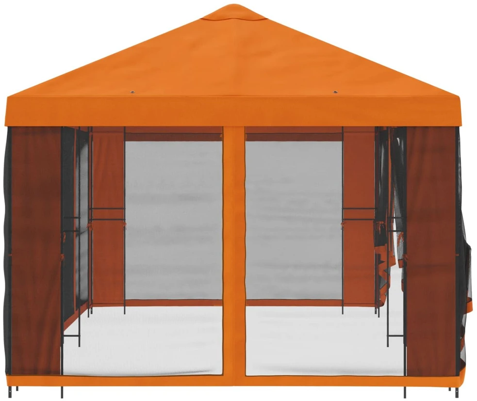 Sodo pavėsinė su šoninėmis sienelėmis 6 x 3 m Oranžinė