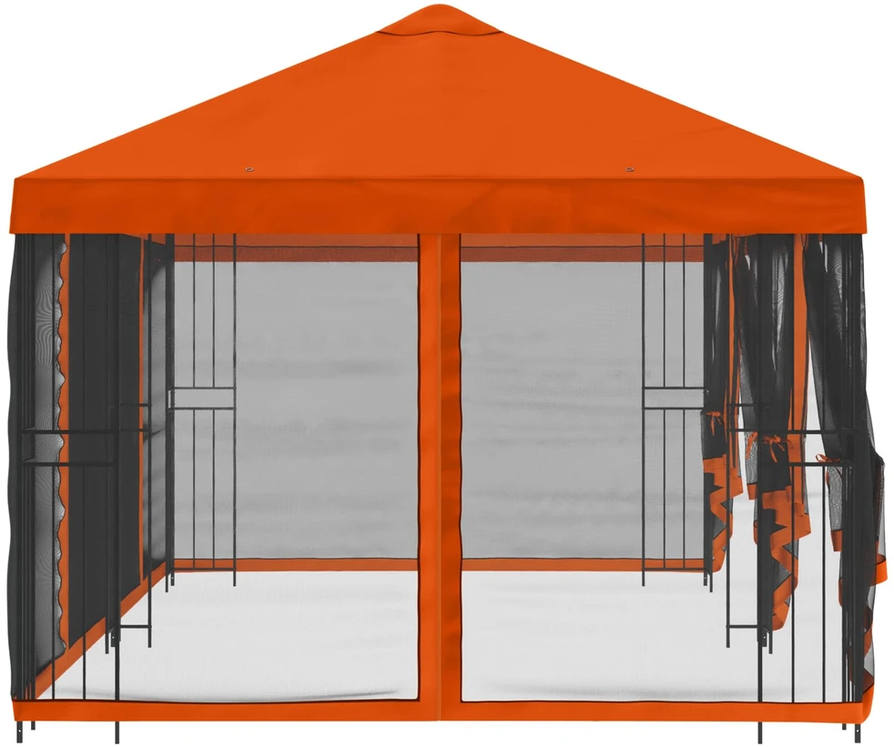 Paviljonas su šoninėmis sienelėmis 6 x 3 m Oranžinė