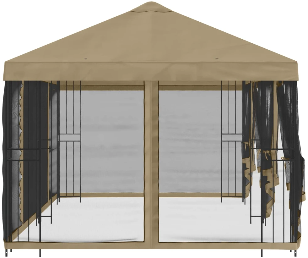 Paviljonas su šoninėmis sienelėmis 6 x 3 m Smėlio