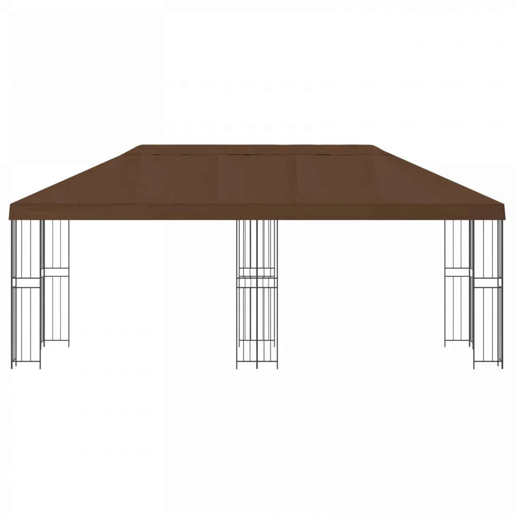 Sodo Paviljonas 6 x 3 m Ruda Poliesteris ir plienas 190 gsm