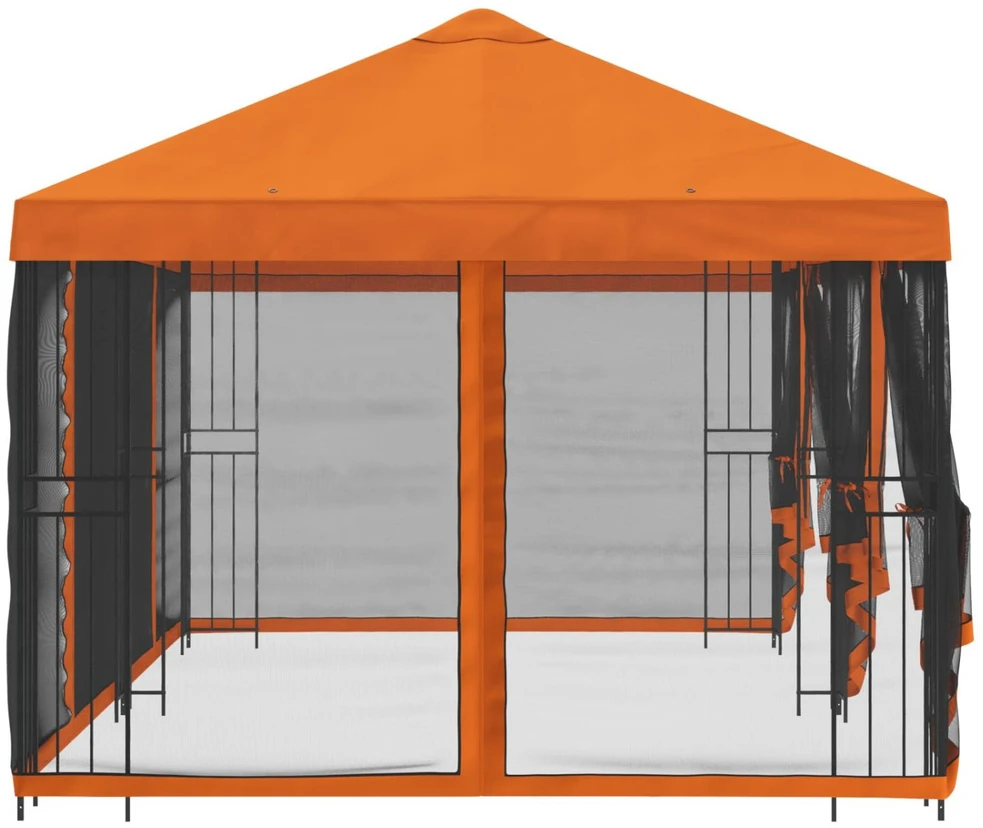 Paviljonas su šoninėmis sienelėmis 6 x 3 m Oranžinė