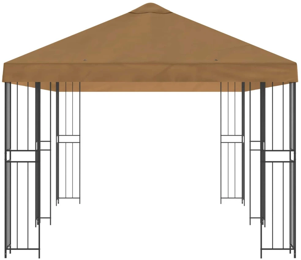 Sodo Paviljonas 6 x 3 m Smėlio Poliesteris ir plienas 190 gsm