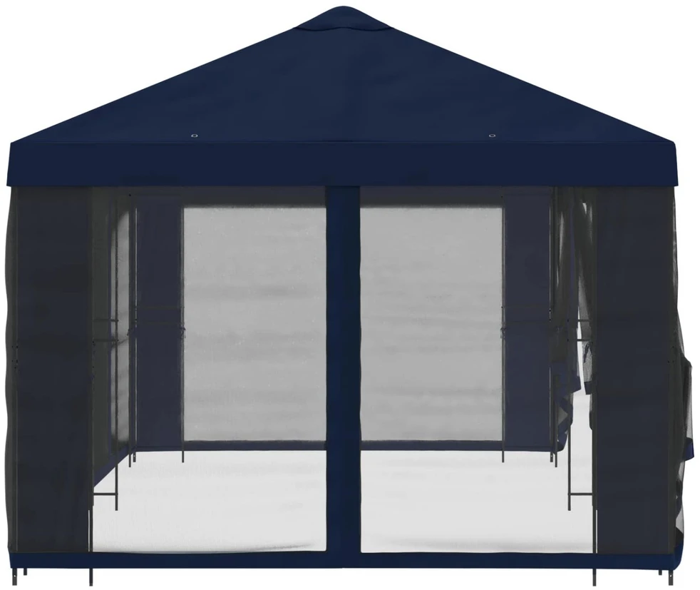 Sodo pavėsinė su šoninėmis sienelėmis 6 x 3 m Mėlyna