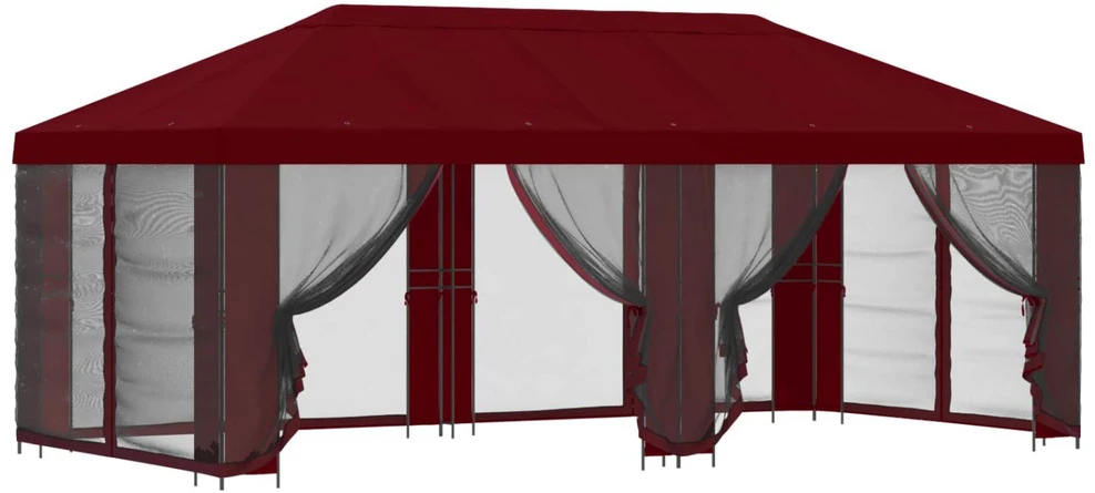 Sodo pavėsinė su šoninėmis sienelėmis 6 x 3 m Vyšninė