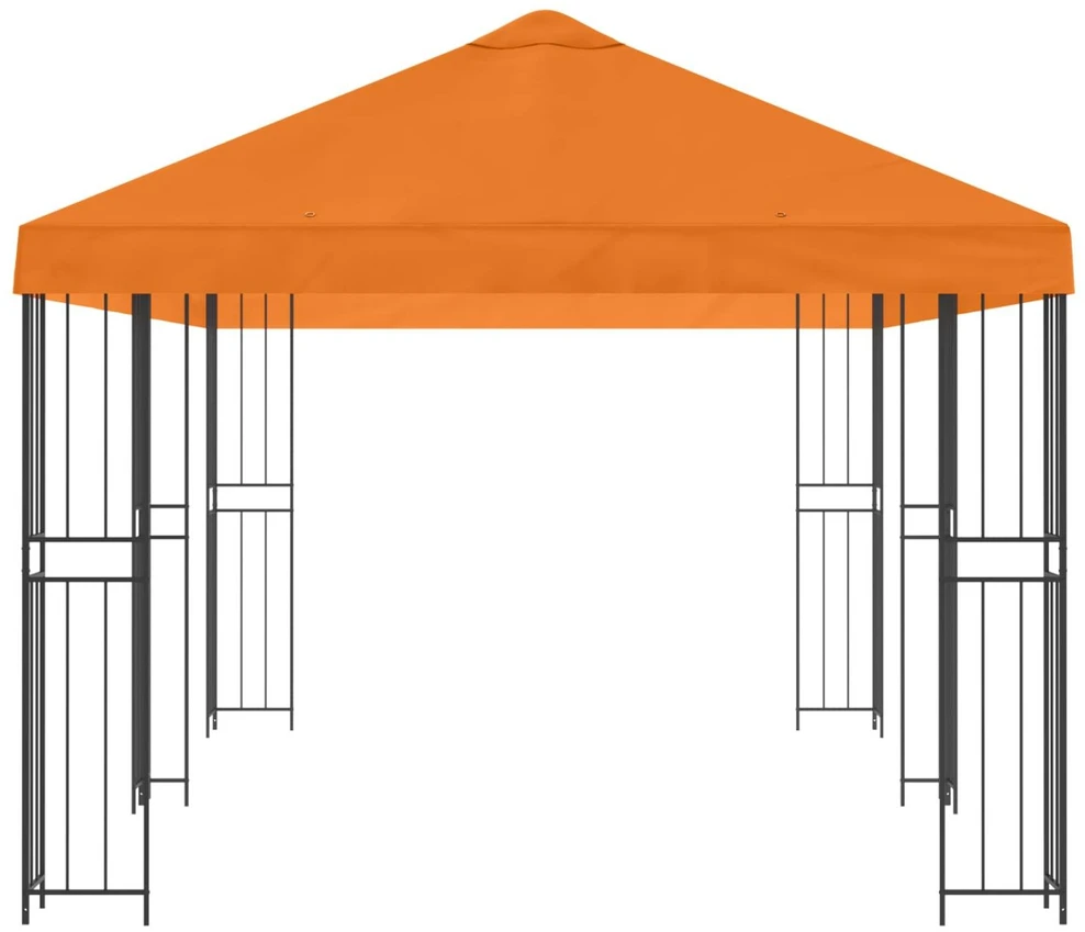 Sodo Paviljonas 6 x 3 m Oranžinė Poliesteris ir plienas 190 gsm
