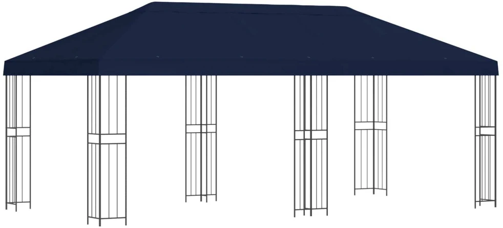 Sodo Paviljonas 6 x 3 m Mėlyna Poliesteris ir plienas 190 gsm