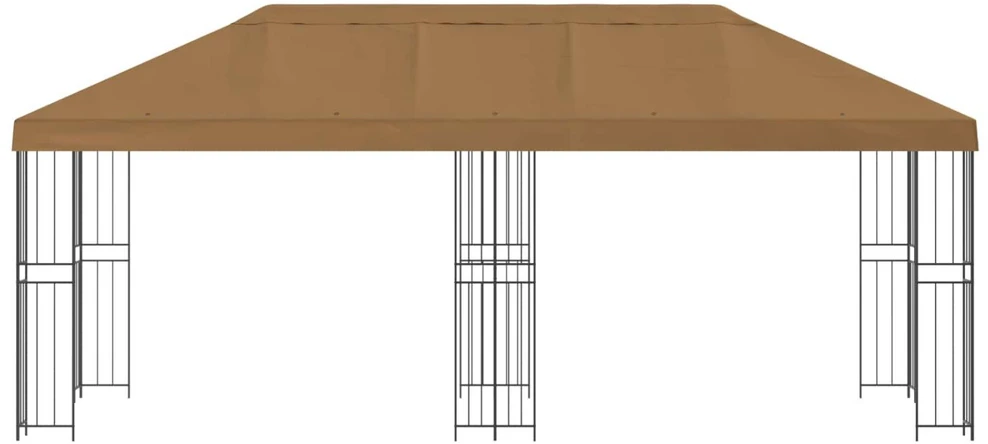 Sodo Paviljonas 6 x 3 m Smėlio Poliesteris ir plienas 190 gsm