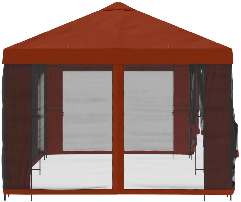 Sodo pavėsinė su šoninėmis sienelėmis 6 x 3 m Terakotos