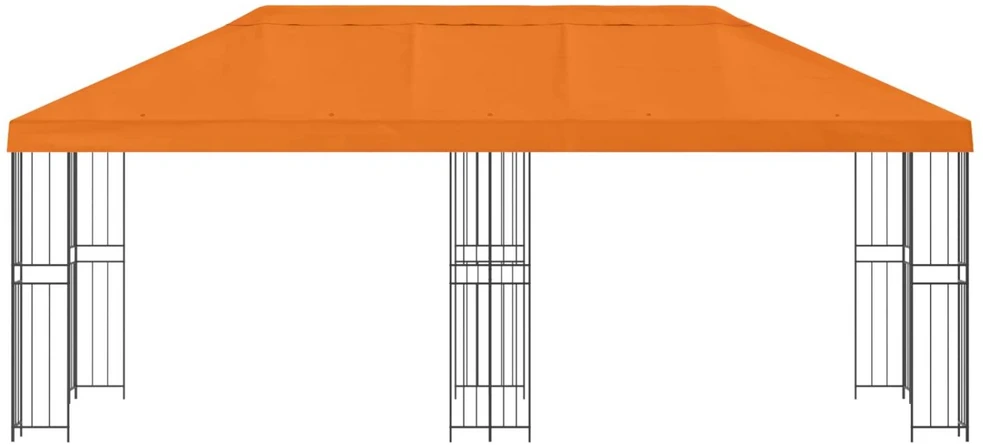 Sodo Paviljonas 6 x 3 m Oranžinė Poliesteris ir plienas 190 gsm