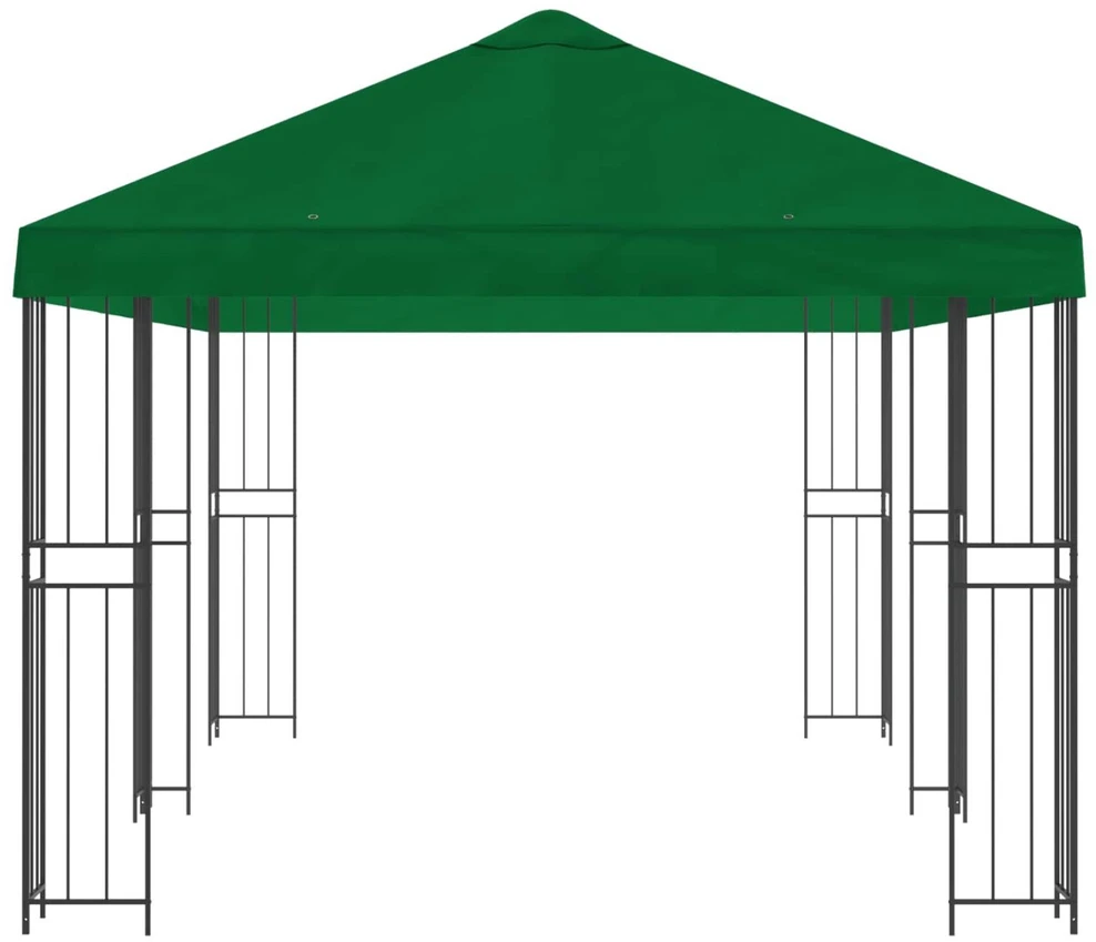 Sodo Paviljonas 6 x 3 m Žalia Poliesteris ir plienas 190 gsm