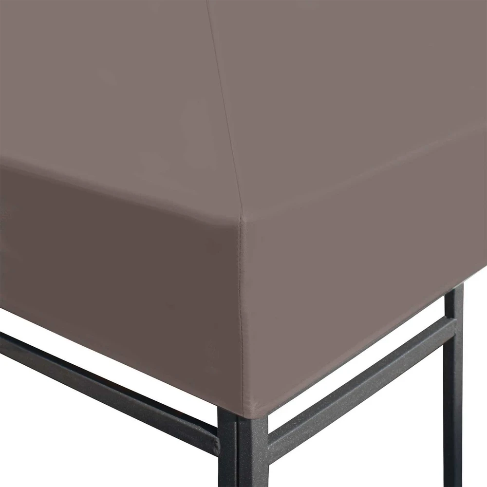 Paviljono uždanga 300 x 300 cm Taupe Poliesteris ir plienas