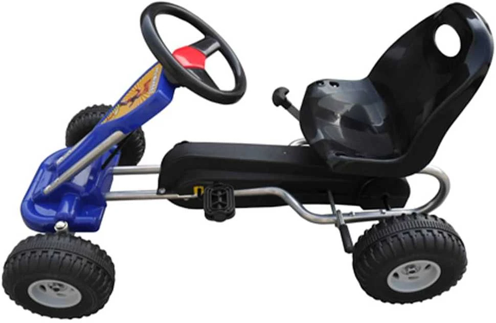 Pedalais minamas kartingas, mėlynas