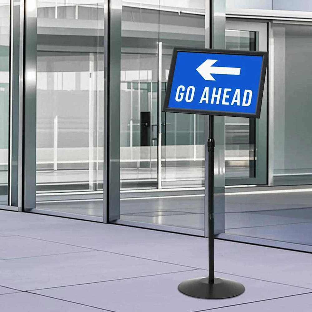 Pedestalo plakato stovas Sidabro a3 PVC ir Plienas