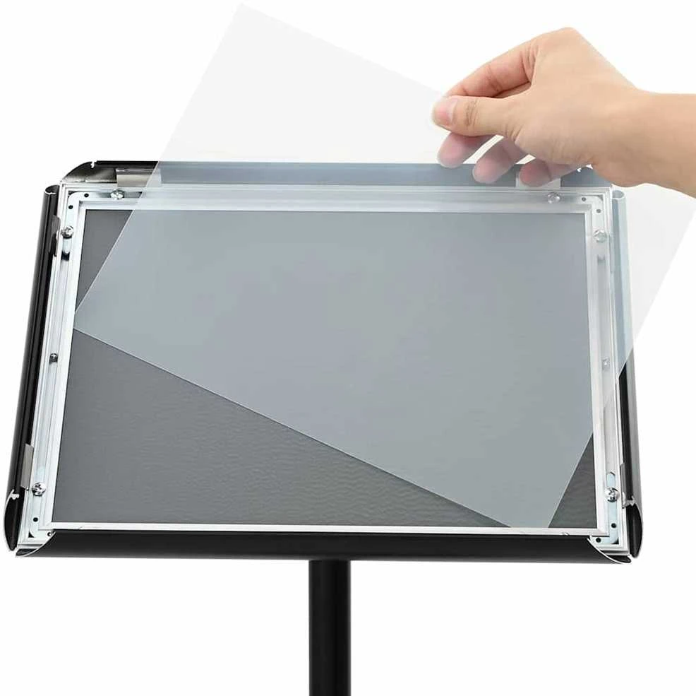 Pedestalo plakato stovas Sidabro a3 PVC ir Plienas