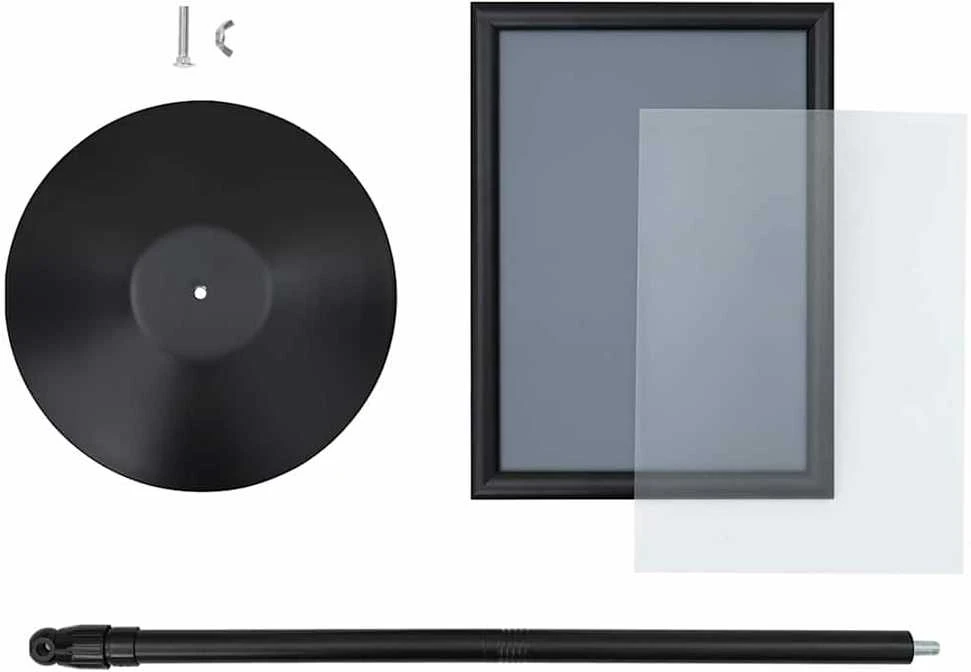Pedestalo plakato stovas Sidabro a3 PVC ir Plienas