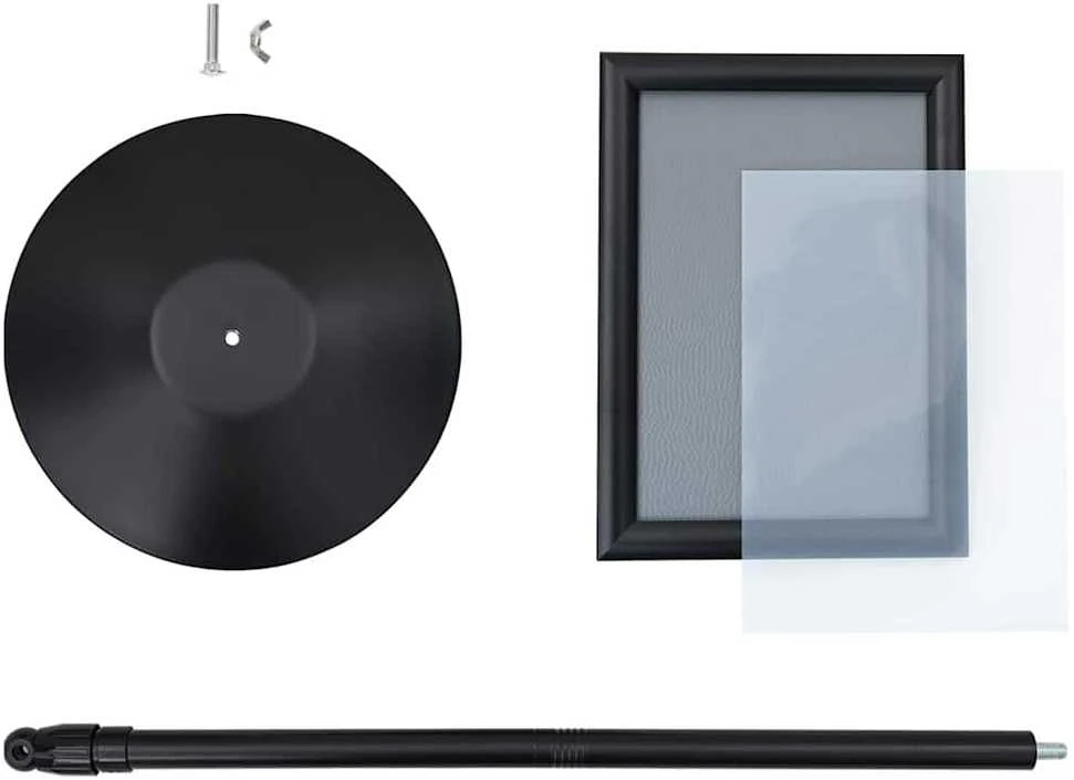 Pedestalo plakato stovas Sidabro a4 PVC ir Plienas