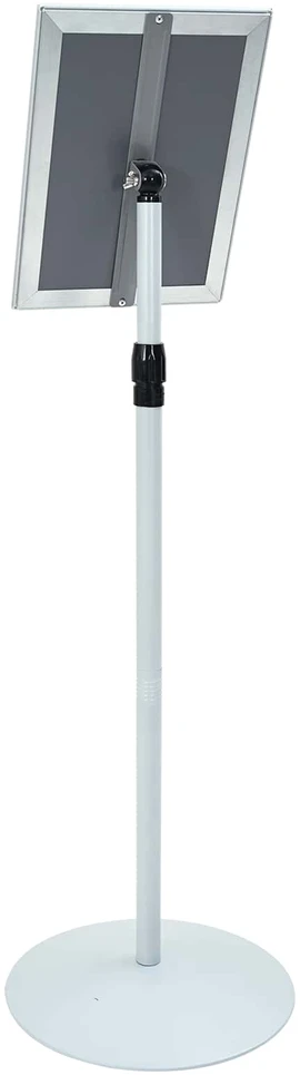 Pedestalo plakato stovas Sidabro 33 x 33 x 126 cm