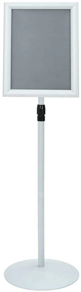 Pedestalo plakato stovas Sidabro 33 x 33 x 126 cm