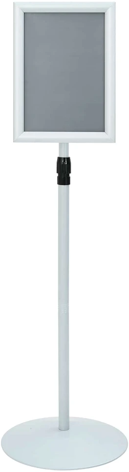 Pedestalo plakato stovas Sidabro 33 x 33 x 123 cm