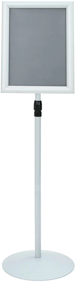 Pedestalo plakato stovas Sidabro 33 x 33 x 126 cm