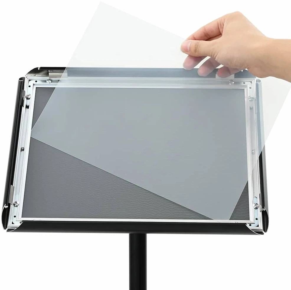 Pedestalo plakato stovas Sidabro a3 PVC ir Plienas