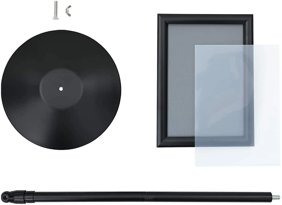 Pedestalo plakato stovas Sidabro a4 PVC ir Plienas