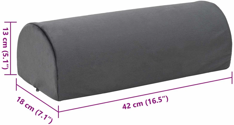 Pėdų atrama pagalvė 42 x 18 x 13 cm Tvirtas PU putos Pilka