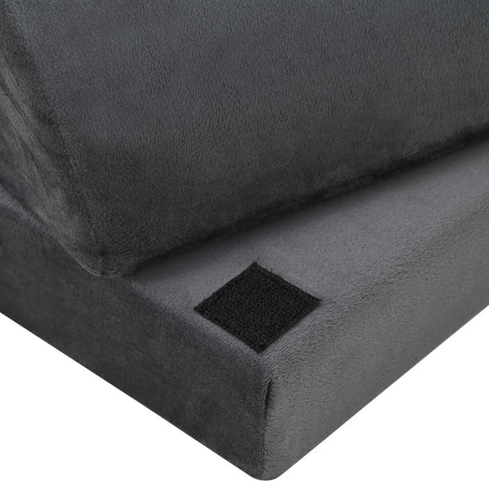 44 x 29 x 17 cm Tvirtas PU putos Pilka