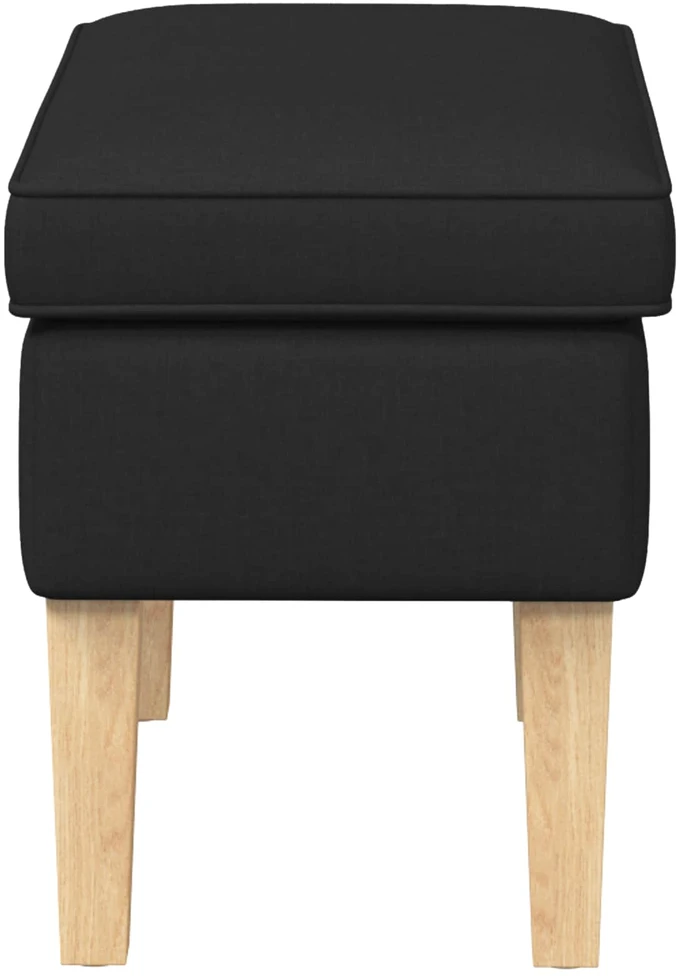 Pėdų staliukas Juoda 55 x 35 x 41 cm Audinys