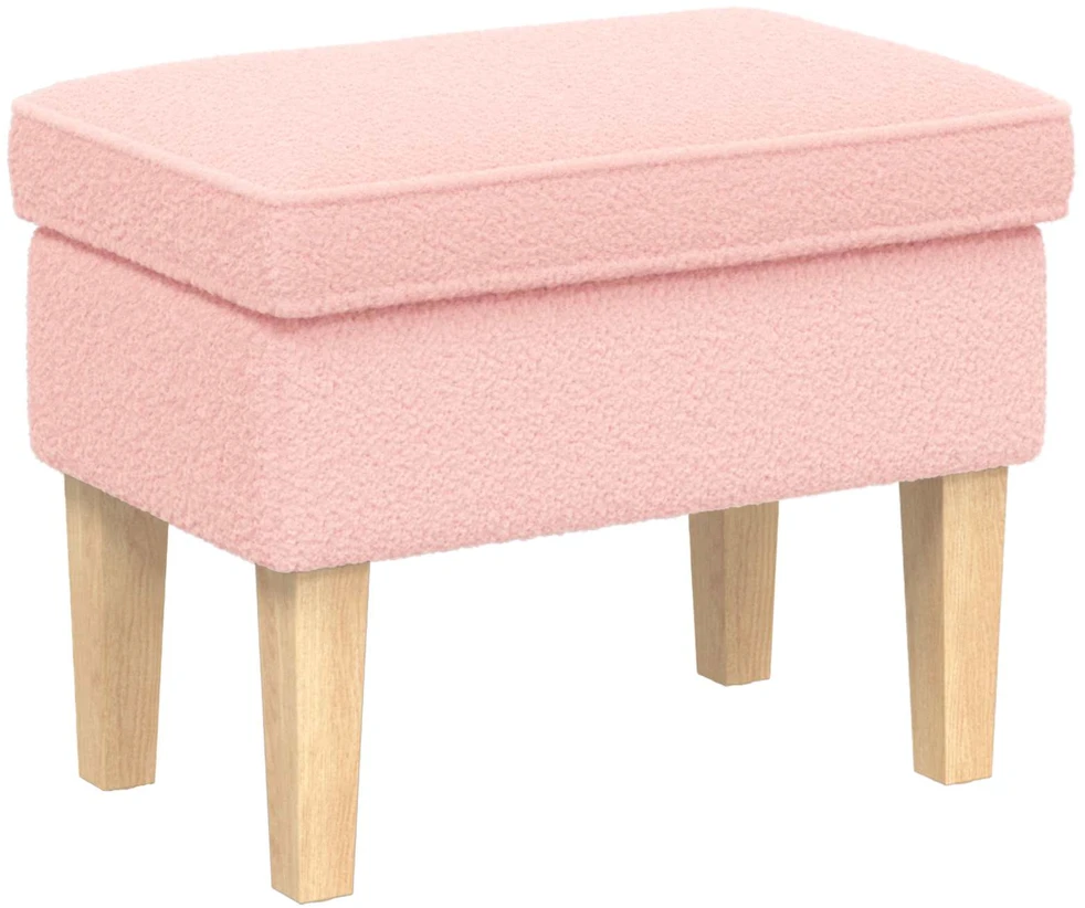 Pėdų staliukas Rožinė 55 x 35 x 41 cm Bouclé