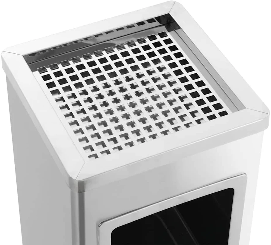 Šiukšliadėžė-peleninė, nerūdijantis plienas, 36l