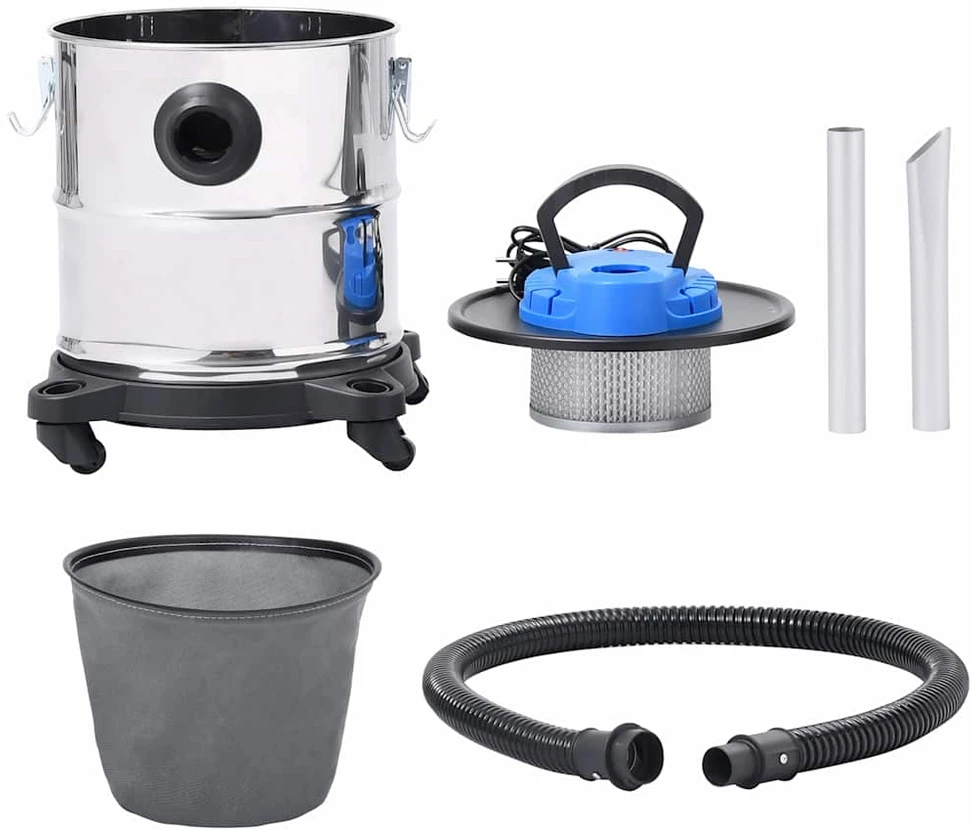 Pelenų siurblys su HEPA filtru, nerūdijantis plienas, 1200W