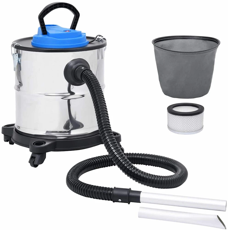 Pelenų siurblys su HEPA filtru, nerūdijantis plienas, 1200W