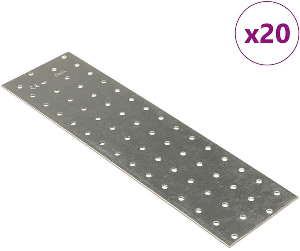 Perforuotos plokštės, 20vnt., 300x80mm, plienas, 2mm