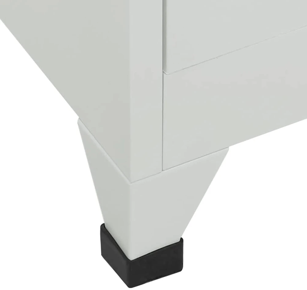 Persirengimo spintelė, 6 skyrių, plieninė, 90x45x180 cm, pilka