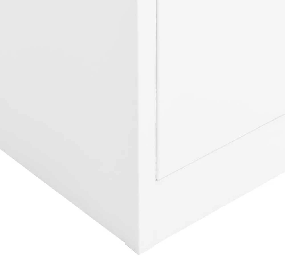Persirengimo spintelė, baltos spalvos, 90x40x180cm, plienas