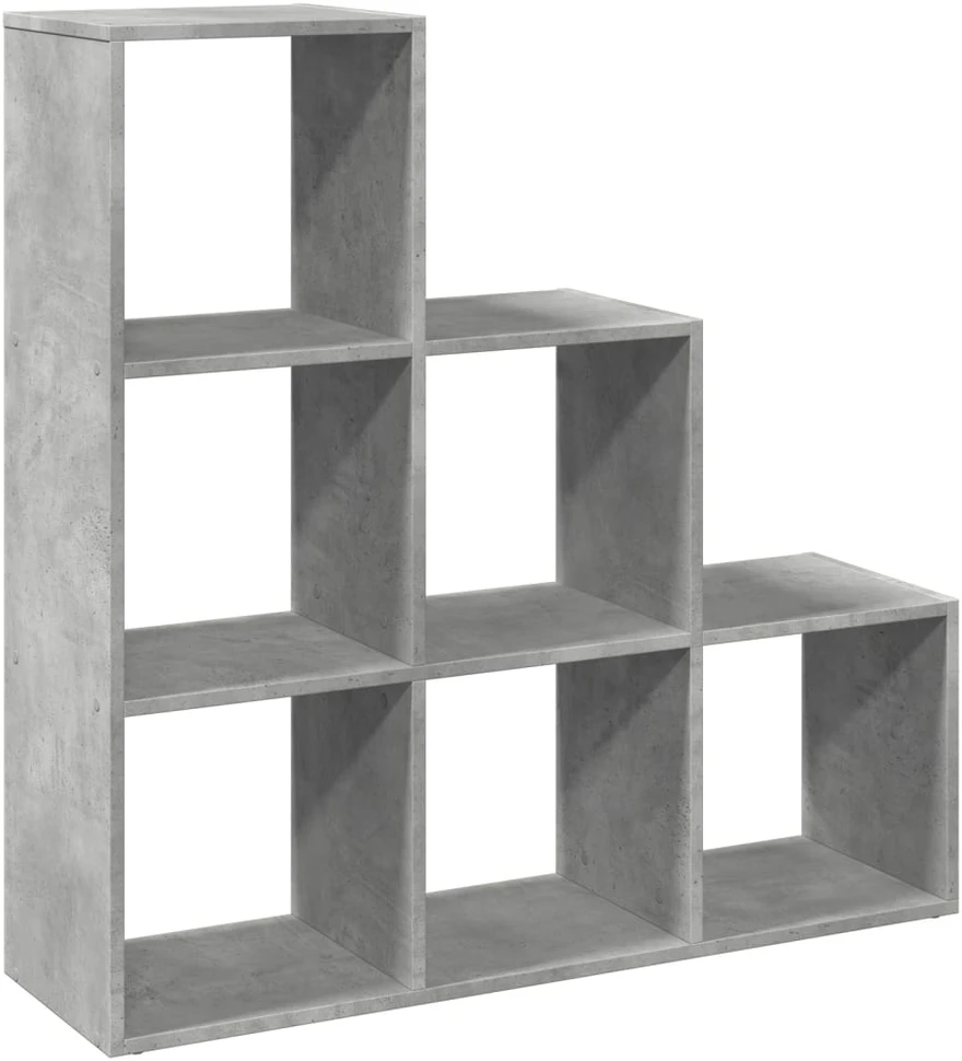 Pertvara/knygų spinta, 3 aukštų, betono, 99x29x99cm, mediena