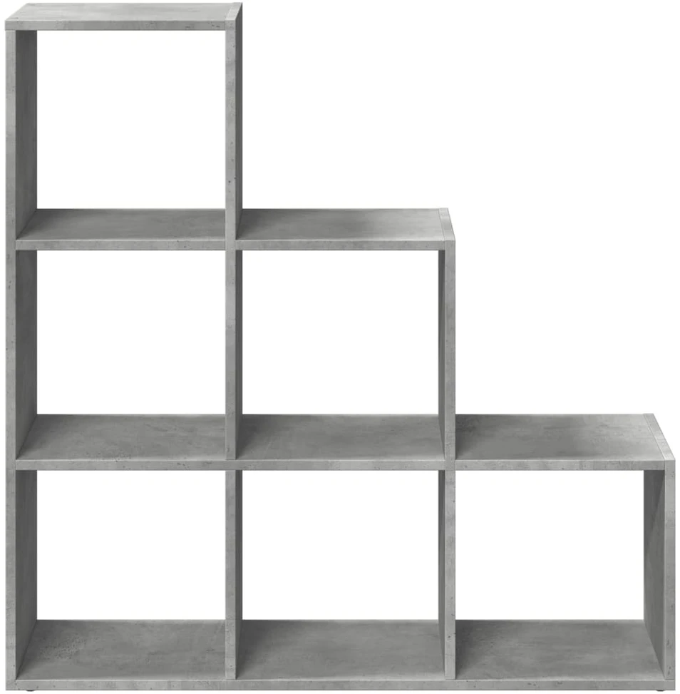 Pertvara/knygų spinta, 3 aukštų, betono, 99x29x99cm, mediena