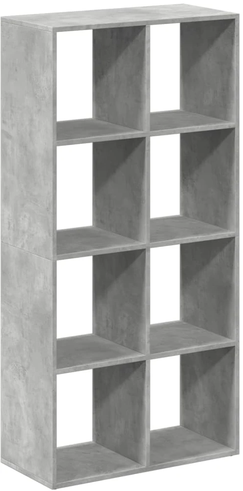 Pertvara/knygų spinta, betono, 69,5x29x137,5cm, mediena