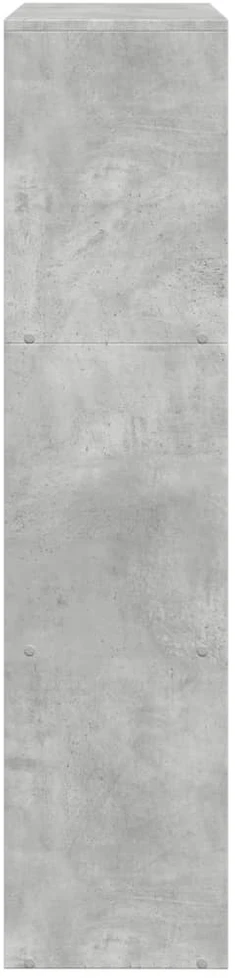 Pertvara/knygų spinta, betono pilka, 123x29x123cm, 3 pakopų