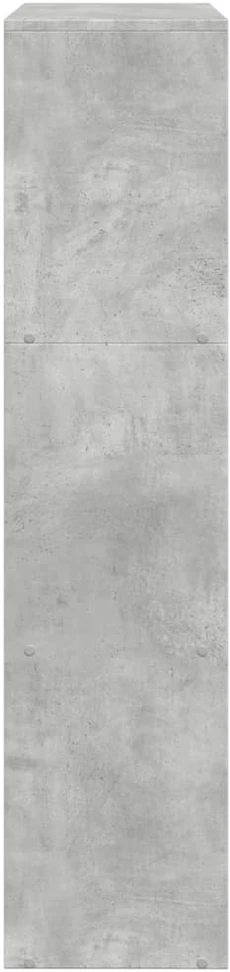 Pertvara/knygų spinta, betono pilka, 137,5x29x103,5cm, 3 aukštų