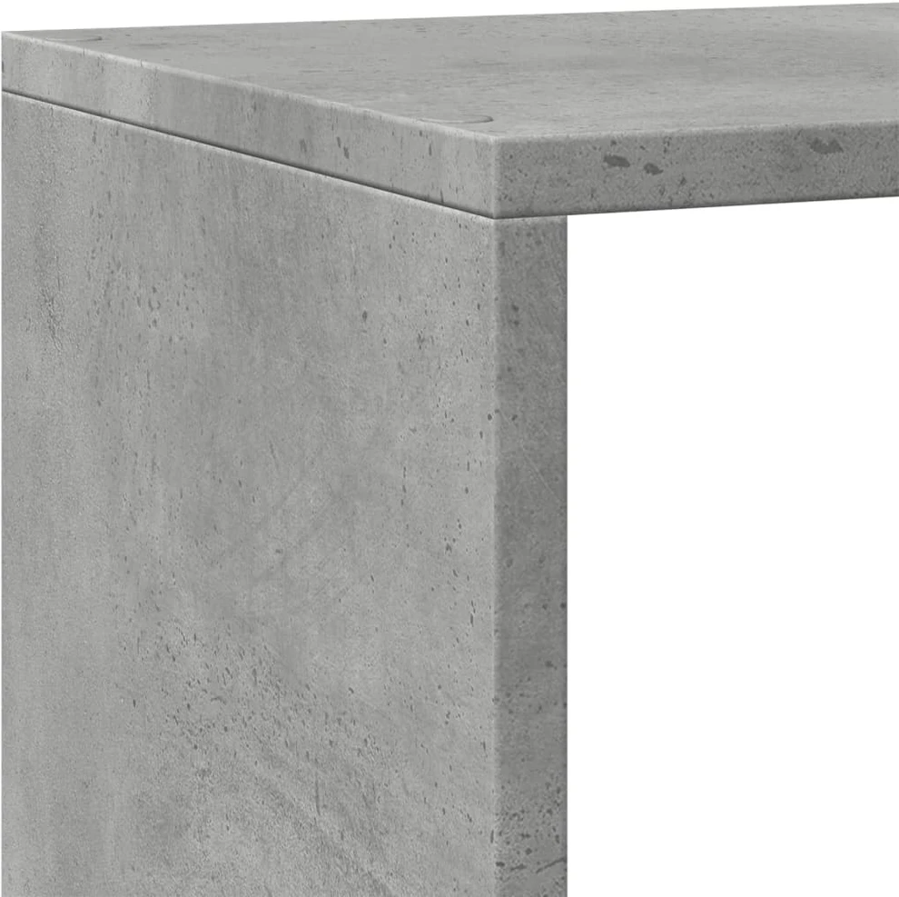Pertvara/knygų spinta, betono pilka, 143,5x29x143,5cm, 4 pakopų