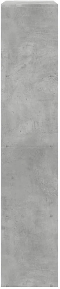 Pertvara/knygų spinta, betono pilka, 143,5x29x143,5cm, 4 pakopų