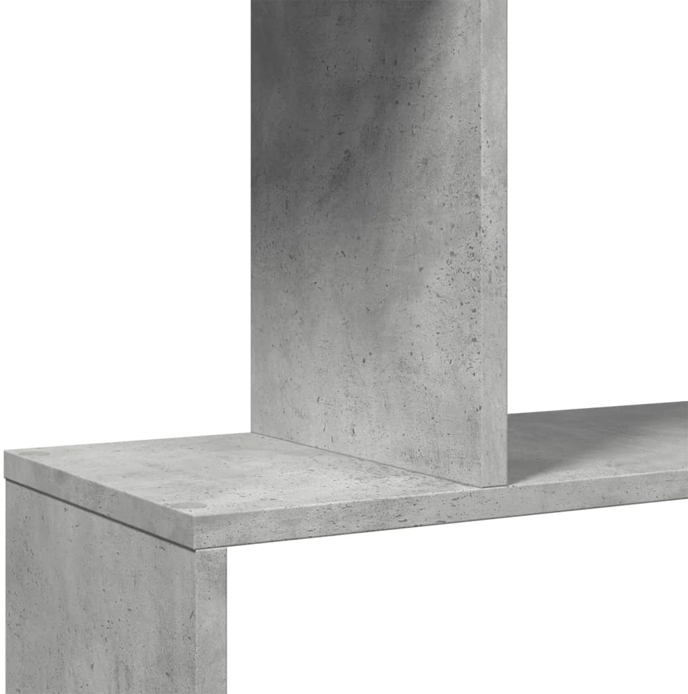 Pertvara/knygų spinta, betono pilka, 70x24x129cm, 4 pakopų