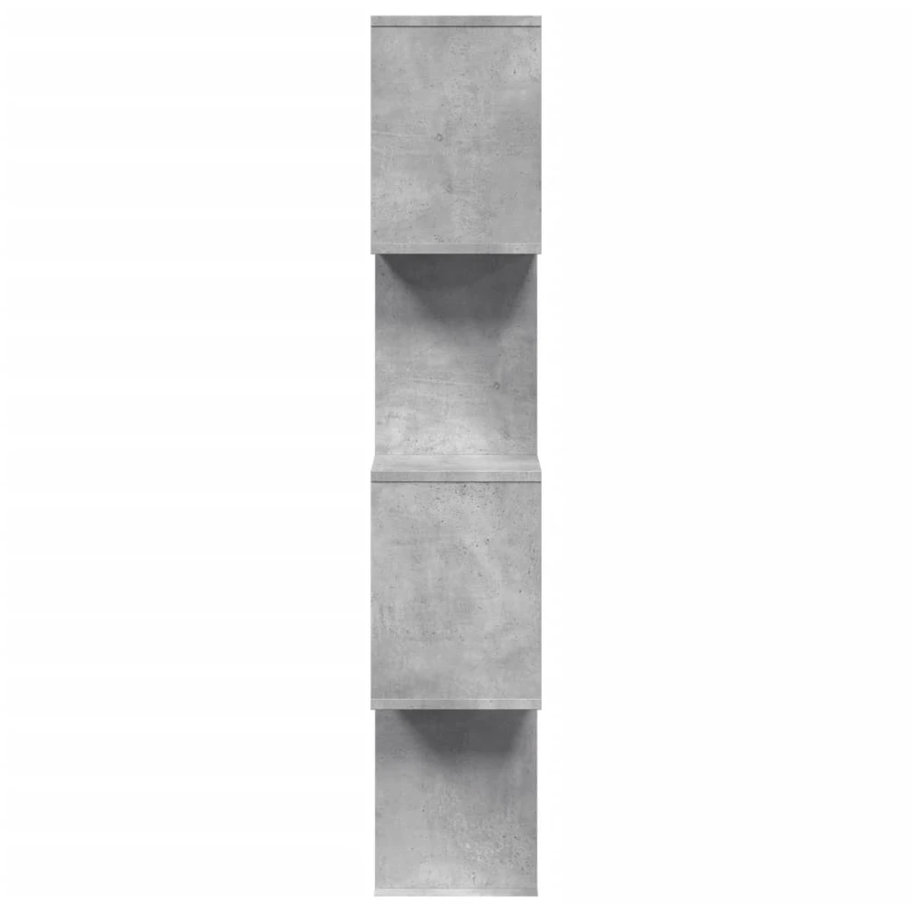 Pertvara/knygų spinta, betono pilka, 70x24x129cm, 4 pakopų