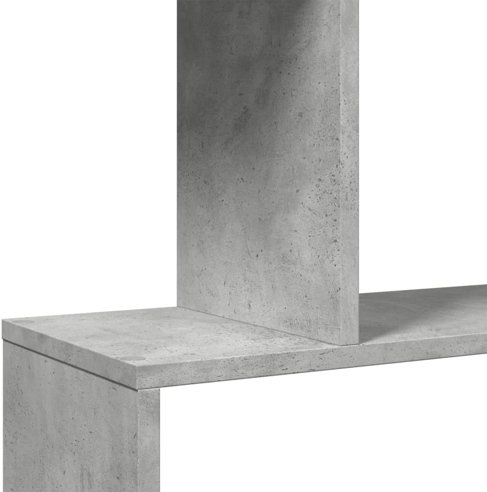 Pertvara/knygų spinta, betono pilka, 70x24x161cm, 5 pakopų