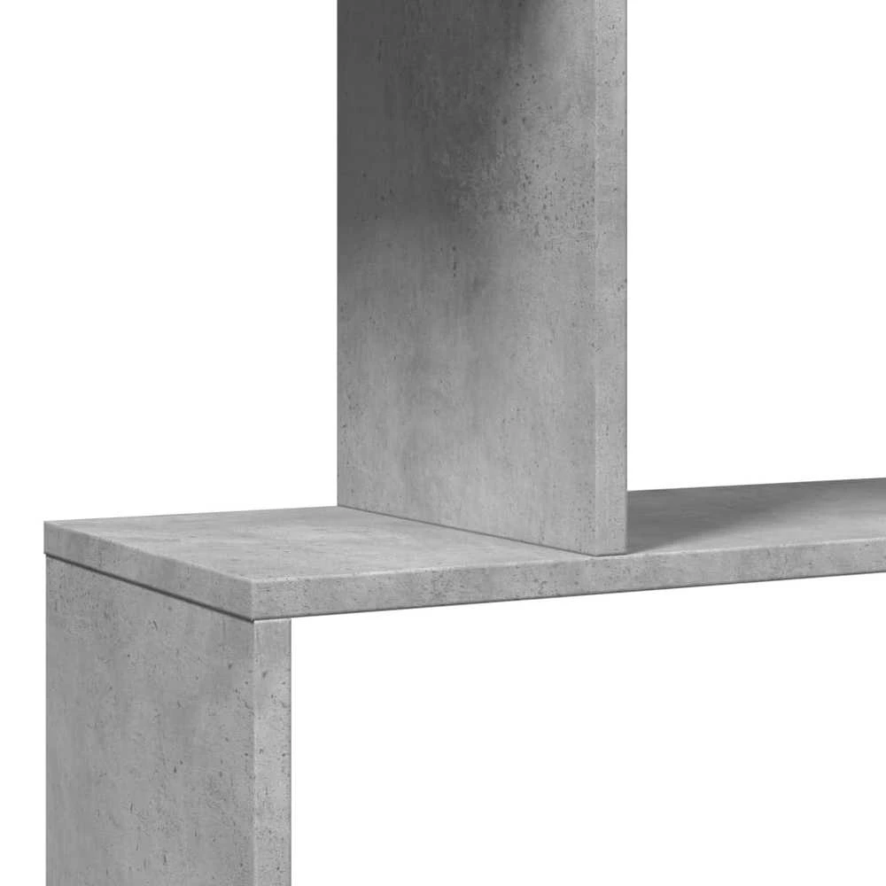 Pertvara/knygų spinta, betono pilka, 70x24x97cm, 3 pakopų
