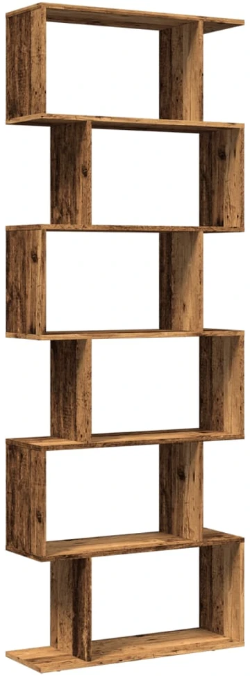 Pertvara/knygų spinta, medienos, 70x24x193cm, 6 pakopų